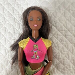 Cool skating barbie doll christie